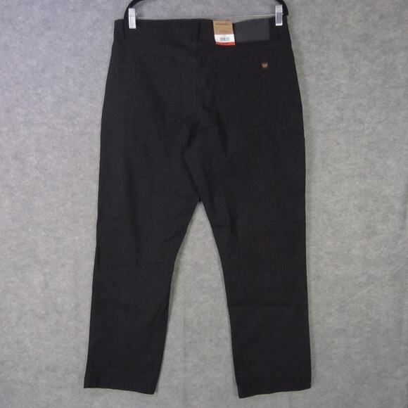 Eddie Bauer Pants Mens 34x30 Black Canvas Utility Pant Workwear Durable Pockets - Picture 5 of 7